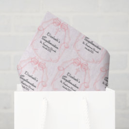 Papel De Seda Festa de Confirmação Rosa Bonito Personalizada