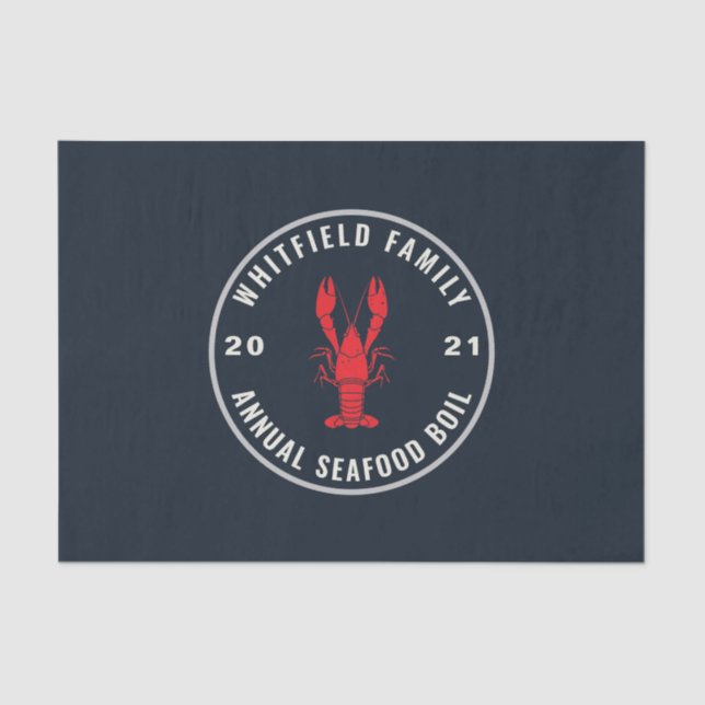 Papel De Seda Festa de marisco da família Fúria 4 de julho Perso (Frente )