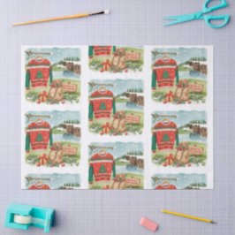 Papel De Seda Festa de Natal de Suéter Feio de Golfe com Papai N