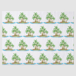 Papel De Seda Festa de palmeiras de praia