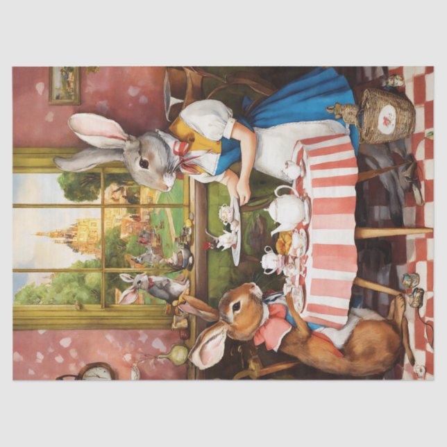 Papel De Seda Festa de Tea do Coelho Fantasia Desaparece (Frente )