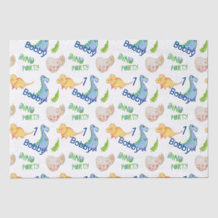 Papel De Seda Festa Dino, Um Dinossauro Bonito, Aniversário, Nom