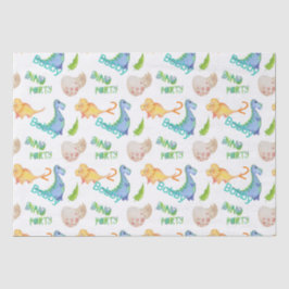 Papel De Seda Festa Dino, Um Dinossauro Bonito, Aniversário, Nom