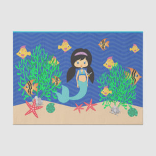 Papel De Seda Festa na piscina da sereia