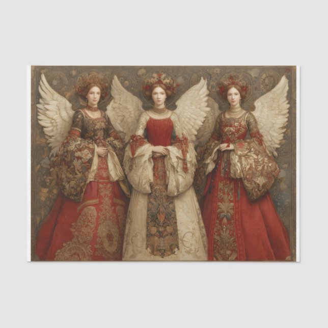 Papel De Seda Festive Angels (Frente )