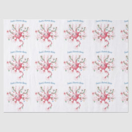 Papel De Seda Festive Neuron Pattern – Santa’s Favorite Nurse