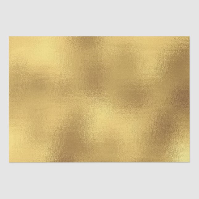 Papel De Seda Festivo Elegante Natal Dourado (Frente )