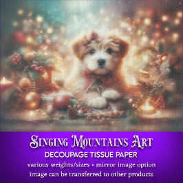 Papel De Seda Festivo Festivo, Bonito Decoupage