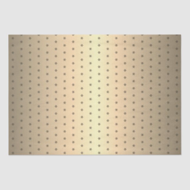 Papel De Seda Festivo Ouro Metálico Floco de Neve Natal (Frente )