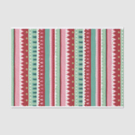Papel De Seda Festivo Stripes Elf Natal