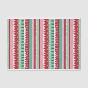 Papel De Seda Festivo Stripes Elf Natal