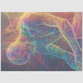 Papel De Seda Figura Humana Clara Abstrato de Desentupimento