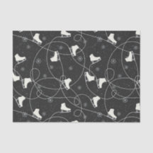 Figura Skates patinando em cinzas quase pretas