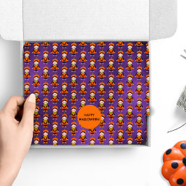 Papel De Seda Figurino de Abóbora do Halloween para Crianças