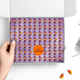 Papel De Seda Figurino de Bruxa de Halloween para Crianças