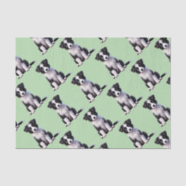 Papel De Seda Filhote de Border Collie Fofo