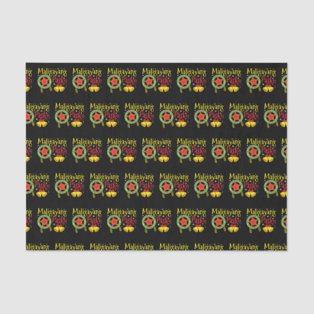 Papel De Seda Filipinas Filipino Natal Maligayang Pasko (Frente )