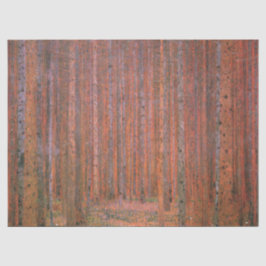 Papel De Seda Fir Tree Forest (por Gustav Klimt)