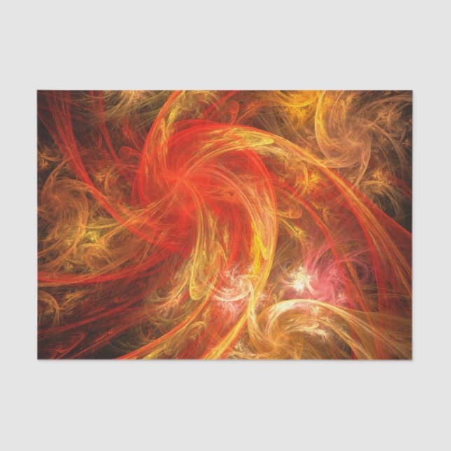 Papel De Seda Firestorm Nova Abstrato Art (Frente )