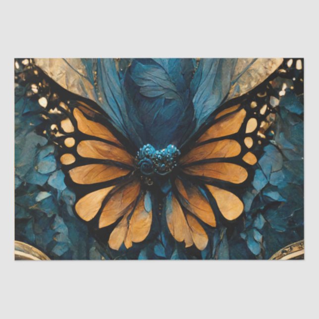 Papel De Seda Fita de Celebração Monarca (Frente )