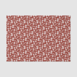 Papel De Seda Fita Vintage & Laços Aquarela em Linho (Creme Verm