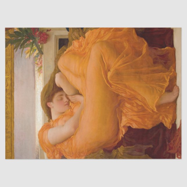 Papel De Seda Flaming June (por Frederic Leighton) (Frente )