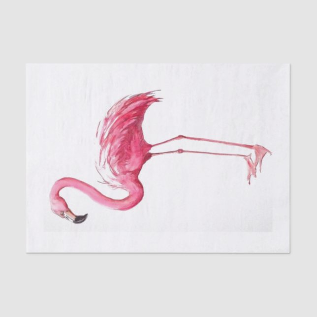 Papel De Seda Flamingo Rosa (Frente )