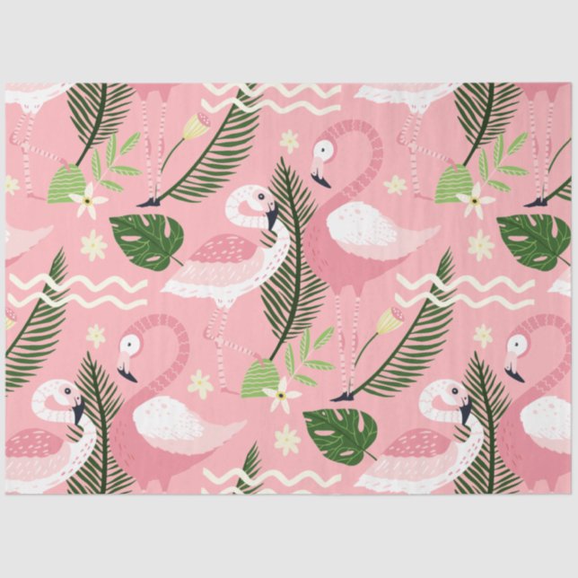 Papel De Seda Flamingo Summer Collection One Design 3 (Frente )