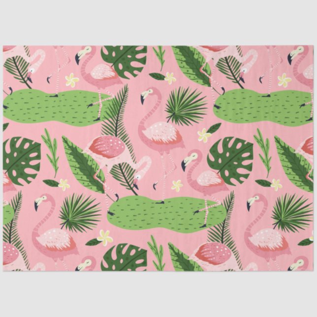 Papel De Seda Flamingo Summer Collection One Design 5 (Frente )