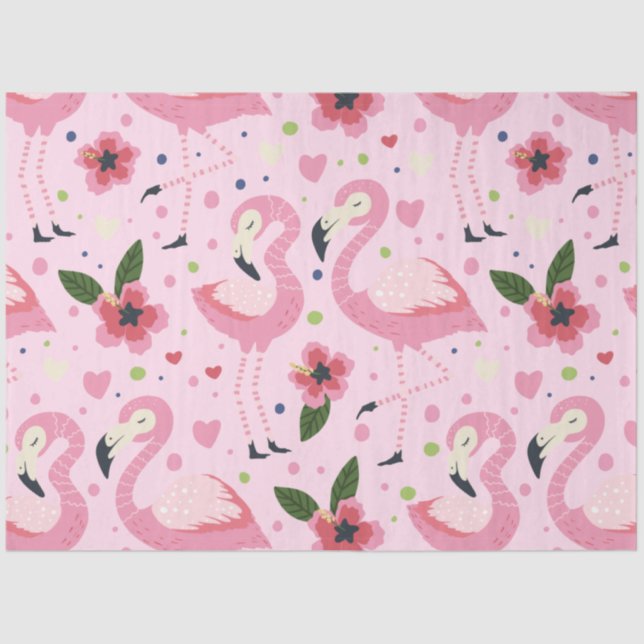 Papel De Seda Flamingo Summer Collection One Design 9 (Frente )