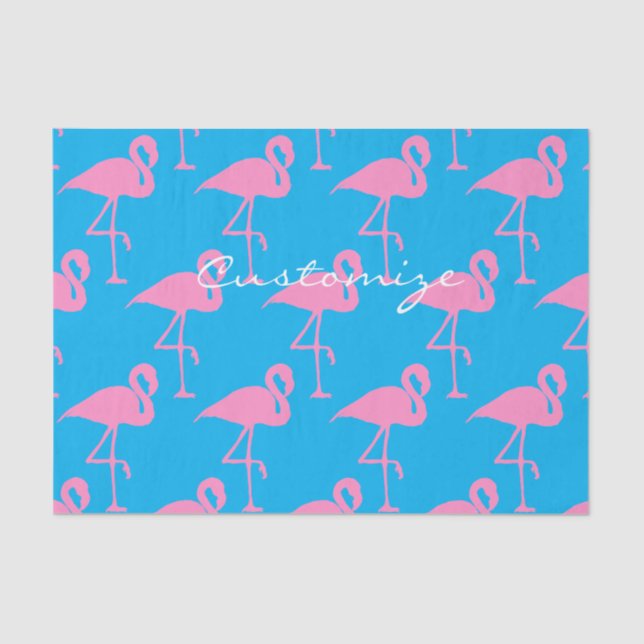 Papel De Seda Flamingo Thunder_Cove rosa (Frente )