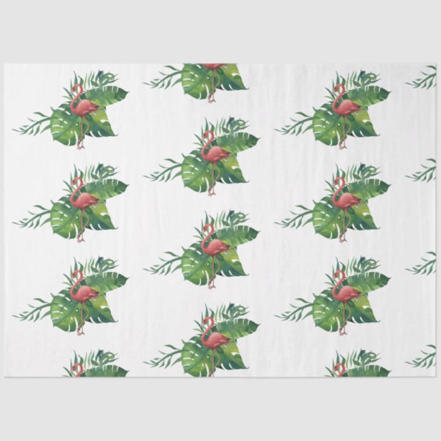 Papel De Seda Flamingo Tropical Vibes Series Design 10 (Frente )