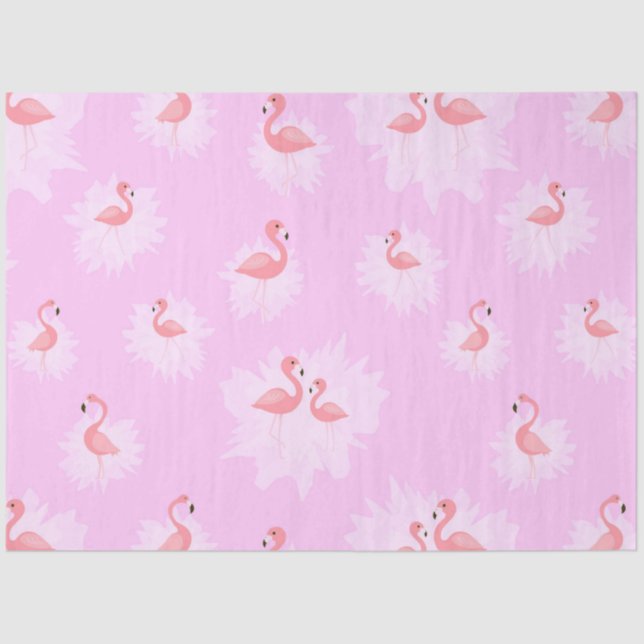 Papel De Seda Flamingo Tropical Vibes Series Design 16 (Frente )