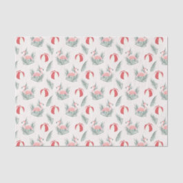 Papel De Seda Flamingos & Bolas de Praia (Design 65 Série Rosa)