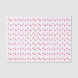Papel De Seda Flamingos Cor-de-Rosa