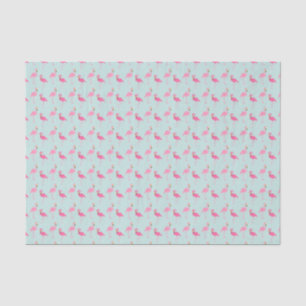 Papel De Seda Flamingos Cor-de-Rosa