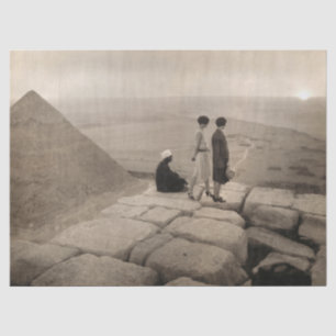 Papel De Seda Flapper Girls Sunrise na Pirâmide Khufu, Egito 192