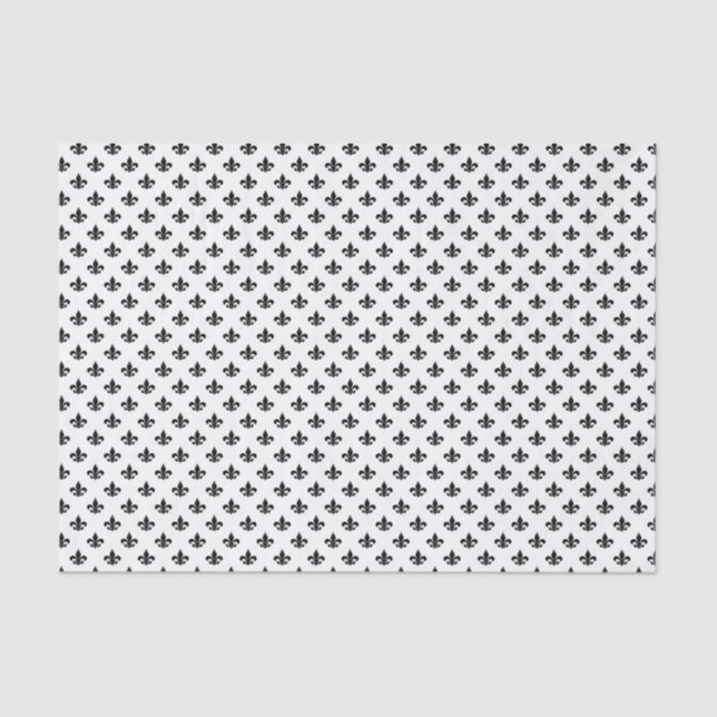 Papel De Seda Fleur De Lis - Padrão De Símbolo (Frente )