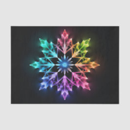 Papel De Seda FLoco DE NEVE DE INVERNO COLORIDO OMBRE