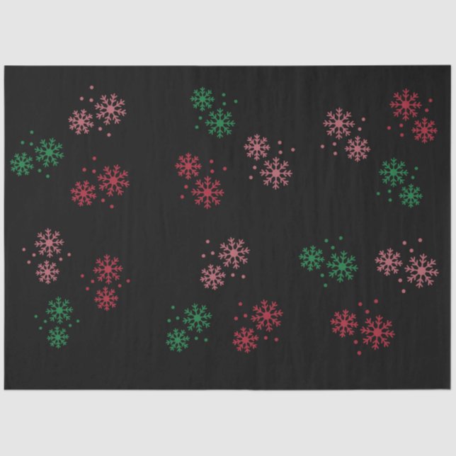 Papel De Seda Floco de neve de Natal (Frente )