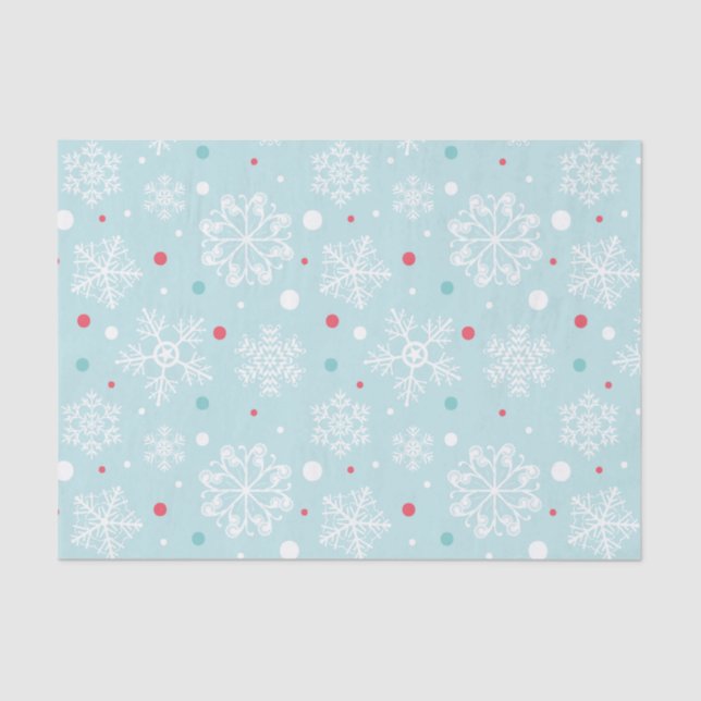 Papel De Seda Floco de neve Natal (Frente )