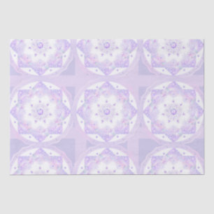 Papel De Seda floco de neve roxo leve e coração brilhando