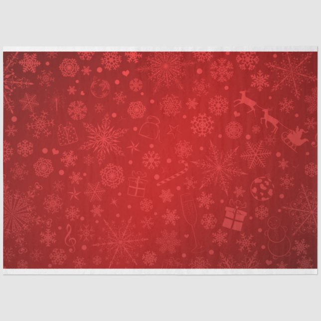 Papel De Seda Floco de neve Série 15 Design 6 (Frente )