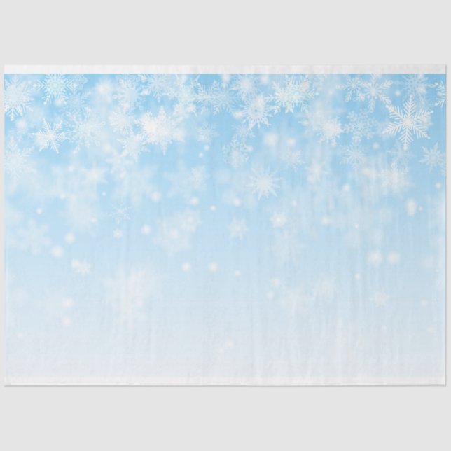 Papel De Seda Floco de neve Série 6 Design 5 (Frente )