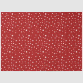 Papel De Seda Floco de neve vermelho e branco