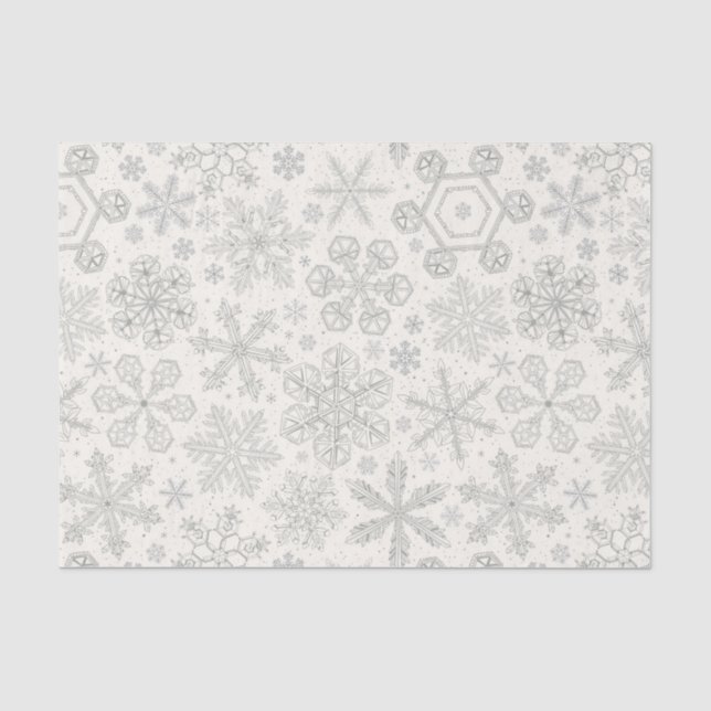 Papel De Seda Flocos de neve (Frente )