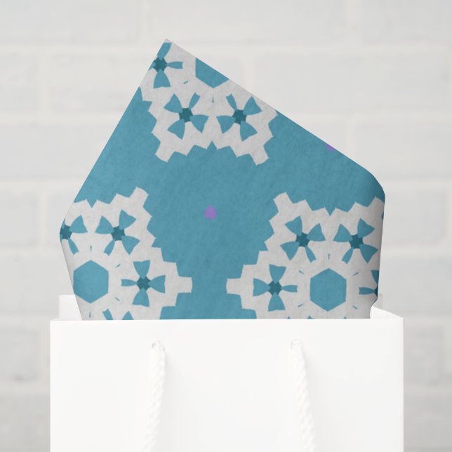 Papel De Seda Flocos de neve (Sacola de presentes)