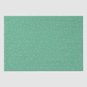 Papel De Seda Flocos de neve brancos retro padrão de Natal verde