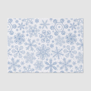 Papel De Seda Flocos de neve de cinza esbranquiçados