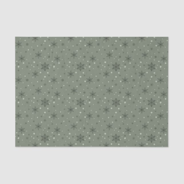 Papel De Seda Flocos de neve de cobre (Frente )